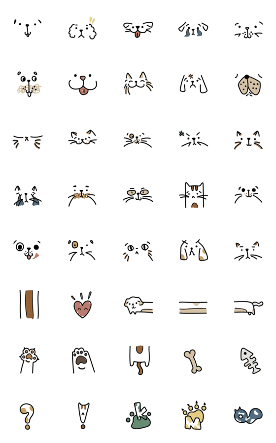 [LINE絵文字]meow | woofの画像一覧