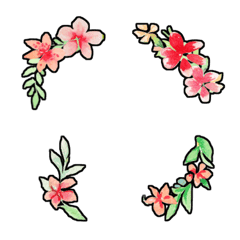 ay hi say hello flowers love you 007の絵文字メイン画像