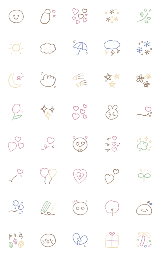 [LINE絵文字]らくがき帳4の画像一覧