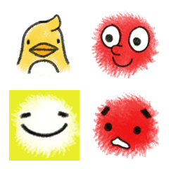 [LINE絵文字] crayon face imojiの画像