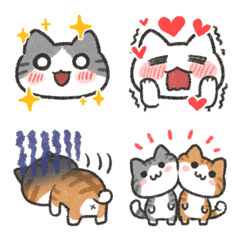 [LINE絵文字] ねこむらのねこ絵文字の画像