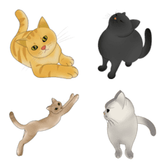 [LINE絵文字] My lovely cats meow meowの画像