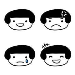 [LINE絵文字] こけしちゃん絵文字。の画像