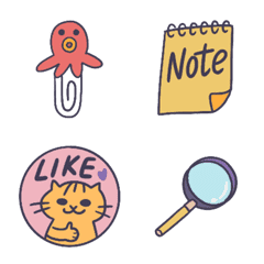 [LINE絵文字] Cute Stationery Emojisの画像
