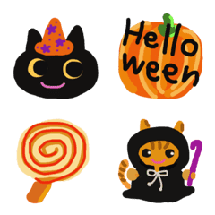 [LINE絵文字] Halloween pretty catの画像