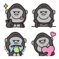 大人可愛い♡ゴリラの絵文字2の絵文字メイン画像