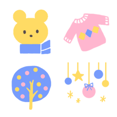 3色絵文字(baby color 冬)の絵文字メイン画像