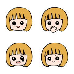 [LINE絵文字] かわいいおんなのこ♡絵文字の画像