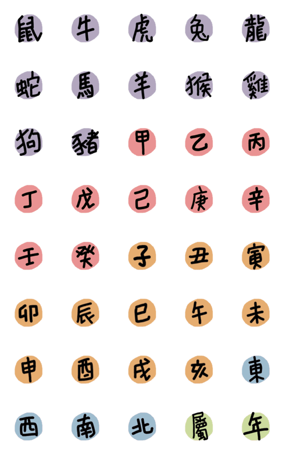 [LINE絵文字]The 12 Chinese Zodiac Signの画像一覧