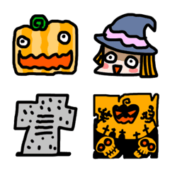 [LINE絵文字] 桂丸のハロウィン絵文字の画像