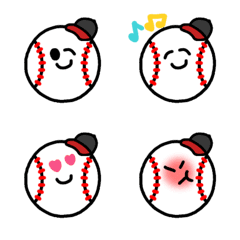 [LINE絵文字] 野球ボールちゃんの画像