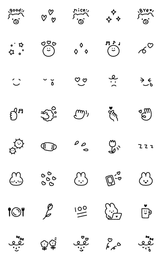 [LINE絵文字]かわいい◯らくがき5の画像一覧