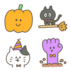 [LINE絵文字] 【ハロウィン】手描きのゆる絵文字の画像