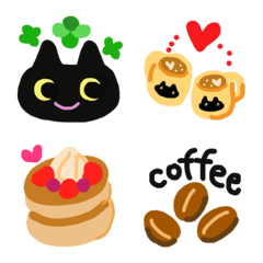[LINE絵文字] cafe and catの画像