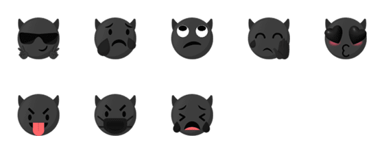 [LINE絵文字]CUTE DEVILの画像一覧