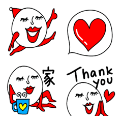 [LINE絵文字] アカのヒト☆パンチのある絵文字の画像