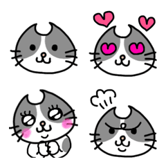 [LINE絵文字] 愛すべき❤︎ハチワレねこさんの画像