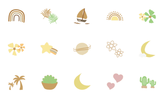 [LINE絵文字]*boho stamp*の画像一覧