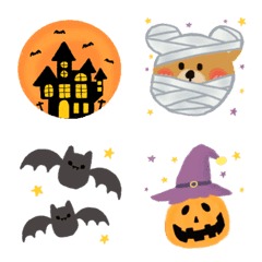 Bear Hug - Happy Halloween Emojiの絵文字メイン画像