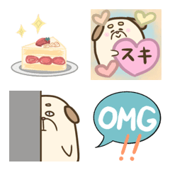 圧倒的犬さんの絵文字の絵文字メイン画像