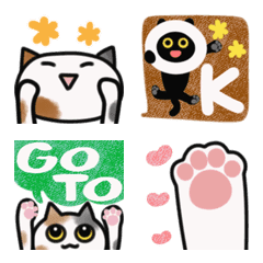 [LINE絵文字] 毎日だもの♡三毛猫ミケちゃんの画像