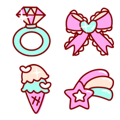 かわいい 大好きなピンクたちの絵文字メイン画像