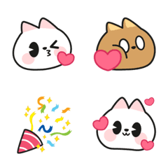 [LINE絵文字] Cutee Cat Emojiの画像