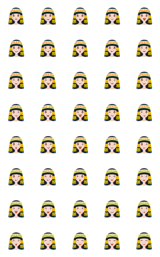 [LINE絵文字]Egyptian princess emoji-1の画像一覧