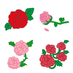 [LINE絵文字] 薔薇ですの画像