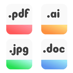 [LINE絵文字] [ icon ] File Typesの画像