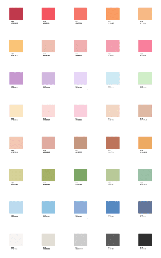 [LINE絵文字][ icon ] Color Chartの画像一覧
