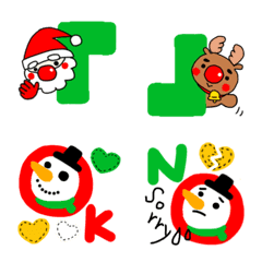 [LINE絵文字] 冬絵文字⑤★クリスマスの画像