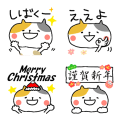 [LINE絵文字] ■毎日みけねこサン■関西編の画像