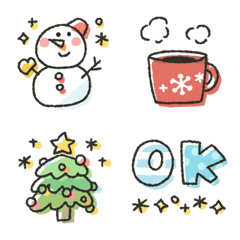 [LINE絵文字] シンプル★冬2020の画像