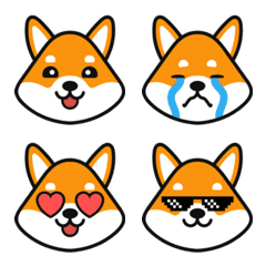 [LINE絵文字] Shiba Inu-Inuan (Onigiri)の画像