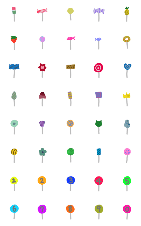 [LINE絵文字]Lollipopの画像一覧
