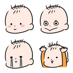 [LINE絵文字] おもしろカワイイ赤ちゃん絵文字の画像