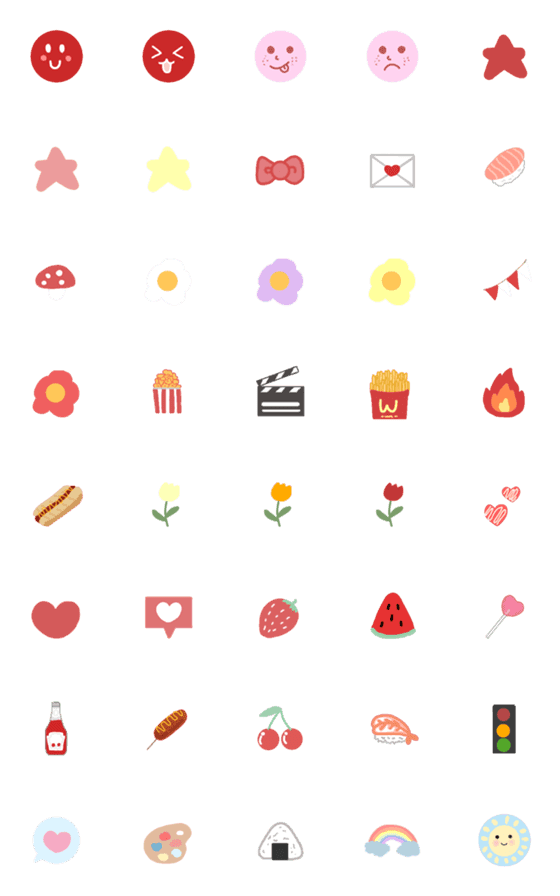 [LINE絵文字]Red city emojiの画像一覧