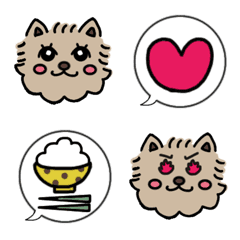 [LINE絵文字] 毎日つかえる丸っこいヨーキー犬絵文字の画像