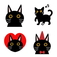 [LINE絵文字] 黒猫ピッピの絵文字の画像