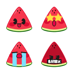 [LINE絵文字] Semongko the Watermelon Emojiの画像
