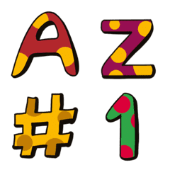 [LINE絵文字] A-Z emojiの画像