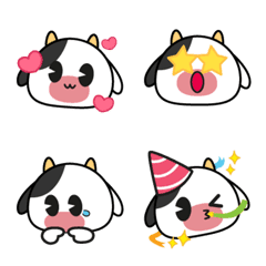 [LINE絵文字] Sapi the Cute Cow Emojiの画像