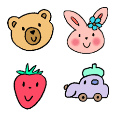 にこにこ楽しい仲間たちの絵文字メイン画像