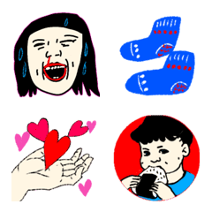 キモカワな仲間たちの絵文字メイン画像