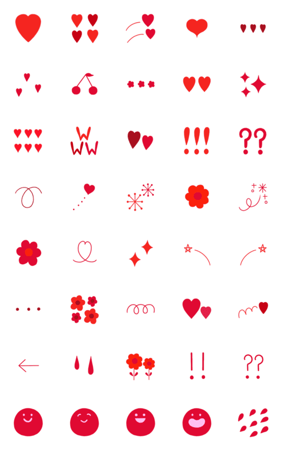 [LINE絵文字]❤︎ Red ❤︎の画像一覧