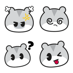 [LINE絵文字] Cute Hamster Emoticonの画像