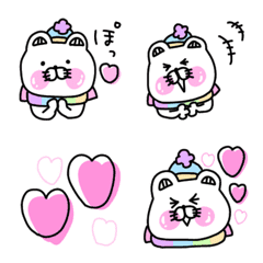 [LINE絵文字] くま姫の絵文字⑦〜冬が来た！〜の画像