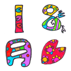 むぅ工房絵文字(数字＆曜日)の絵文字メイン画像
