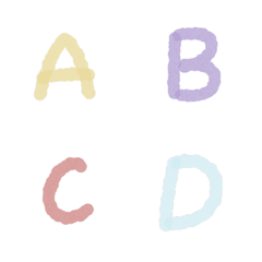 [LINE絵文字] English Words ABC74の画像